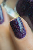 ILNP West Wing - Dark Plum Holographic Nail Polish