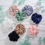 Bridesmaid Scrunchie 6 Pack Hair Ties 1Pcs White 5 Pcs Black For Bridal Party Gifts, Bachelorette Party Favors Bridesmaid Proposal Gifts To Have and To Hold Your Hair Back