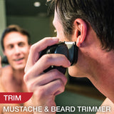 Remington XR1400 Verso Wet & Dry Men's Shaver & Trimmer Grooming Kit, Men's Electric Razor, Facial Cleaning Brush, Beard Trimmer