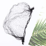 18'' 200 Pack Black Hair Nets Invisible Elastic Edge Mesh Breathable Bun Hair Nets Reusable Nylon Hair Nets For Ballet Bun (Black-200 pack)