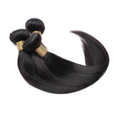 14 Inch Human Hair Weft Sew In Natural Black Brazilian Hair 3 Bundles Long Silky Straight Unprocessed Hair Weave Extensions for Women 14"x3#1B 300g/pack