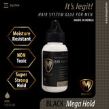 Magnet Wig Glue for Men Black 1.35oz + Magnet Wig Glue for Men Remover 2.03oz / Made in Korea/Frontal Closure, Toupee, Man Weave, Hairpiece, LACE Wig/Oil-Resistant/Waterproof/Moisture Control