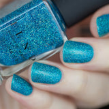 ILNP Surfboard - Tropical Turquoise Holographic Sheer Jelly Nail Polish