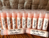 20 KISS The Miss Goodbye Mimosa Flavored Lip Balms for Bridal Showers and Bachelorette Parties