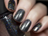 ILNP Private Reserve - Black Holographic Metallic Nail Polish