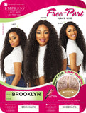 Sensationnel 100% Premium Fiber Empress Free Part Lace Front Edge Wig - BROOKLYN (1 [Jet Black])