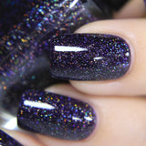 ILNP West Wing - Dark Plum Holographic Nail Polish
