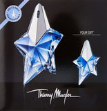 Angel By Thierry Mugler For Women. Eau De Parfum Spray .8 oz & Eau De Parfum .17 oz Mini (travel Offer)