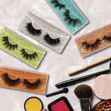25 Pairs False Eyelashes Wholesale 20MM Faux Mink Lashes 5 Styles Mixed Dramatic Fake Eyelashes Bulk with 25 Glitter Eyelash Boxes