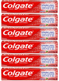 Colgate Sparkling White Cinnamon Toothpaste with Fluoride - 6 ounce (6 Pack)