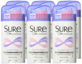 Sure Original Solid Anti Perspirant and Deodorant, Powder Scent, 2.7-Ounces (Pack of 6)