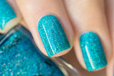 ILNP Surfboard - Tropical Turquoise Holographic Sheer Jelly Nail Polish