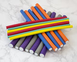 Diane Twist-Flex Rods – Pack of 42 Assorted Hair Rollers for Women and Girls  – Reusable Zip Pouch for Storage - Small, Medium, Large – Purple, Gray, Orange, Blue, Red, Yellow, Green – DTV2
