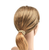 18 PCS Large Hair Ties Ponytail Holders for Thick Hair - Stretchy Elastic Hair Bands for Women and Girls - Black, Beige and Brown