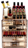 Sorbus Cosmetic Makeup and Jewelry Storage Case Display - Spacious Design - Great for Bathroom, Dresser, Vanity and Countertop (4 Large, 2 Small Drawers, Bronze Glow)