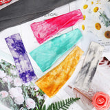 16 Pieces Tie Dye Headbands Colorful Cotton Stretchable Head Wraps Turban Headband Elastic Yoga Sports Hairbands with 2 Styles for Women Girls
