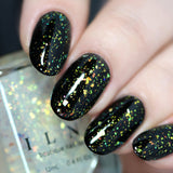 ILNP Up Top - Gold, Bronze, Green Color Shifting Iridescent Flakie Topper Nail Polish