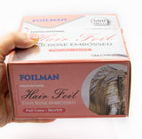 Foilman - Pre Cut Hair Foil, Star Rose Embossed Highlighting Foil - 5 x 11 Inch - Pack of 500