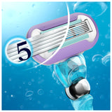 Gillette Venus Extra Smooth Swirl Blue Women's Razor - 1 Handle + 2 Refills