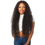 Sensationnel 100% Premium Fiber Empress Free Part Lace Front Edge Wig - BROOKLYN (1 [Jet Black])