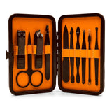 High End Grooming Manicure kit for Men and Women - The Arsenal 10pc Ultimate Manicure and Pedicure Set By Wild Willies