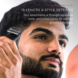 Remington PG6170 Crafter trim & Detail Kit, Men's Groomer, Beard Trimmer with Titanium-Coated Blades (12Piece), Copper