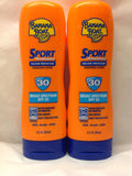 2-pack 8 Ounce Banana Boat Water Resistant Sport Performance Broad Spectrum SPF 30 Sunscreen Lotion (2 Bottles for 16 Ounces Total) Swim Splash Sport - Up to 80 Minutes Water Resistant