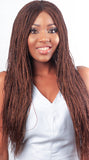 WOW BRAIDS Twisted Wigs, Micro Twist Wig - Color 30/33 mix - 22 Inches. Synthetic Hand Braided Wigs for Black Women.