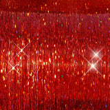 40" Sparkling Hair Tinsel 400 Strands (Pink Fuchsia, Red Fire, Blue Sea, Green Emerald)