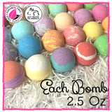 Bath Bomb Party Favors Set. 40 XL Individually Wrapped Bulk Bath Bombs Kit. 40 Unique Bath Fizzers Best Party & Wedding Favors! Luxury Bath Bombs Gift Set for Women & Men.