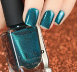 ILNP Fall Semester - Deep Dark Teal Holographic Nail Polish