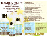 MONOI DE TAHITI Oil VANILLA TIKI. 100% Pure/Natural/Undiluted/Virgin. 1 fl.oz.- 30 ml. Polynesia Original Guarantee. For Face, Hair and Body. by Botanical Beauty