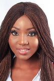 WOW BRAIDS Twisted Wigs, Micro Twist Wig - Color 30/33 mix - 22 Inches. Synthetic Hand Braided Wigs for Black Women.