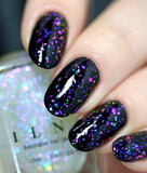 ILNP Looking Glass - Blue, Purple, Pink Color Shifting Iridescent Flakie Topper Nail Polish