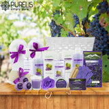 Deluxe XL Gourmet Spa Gift Basket with Essential Oils. 20-Piece Luxury Bath & Body Gift Set with Bath Bombs, Bubble Bath & More! Huge Gift Set for Her, Holiday Gift (Grapeseed & Lavender)