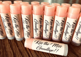 20 KISS The Miss Goodbye Mimosa Flavored Lip Balms for Bridal Showers and Bachelorette Parties