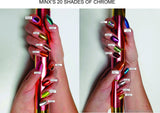 Minx Nails, Apple Martini Chrome, Nail Wrap