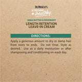 Dr.Miracle's Strong & Healthy Length Retention Leave In Cream. Contains Shea Butter, Rosemary and Grapeseed oil.