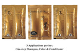 Natural Mi Ya Hair Color, Extracted Ginseng,Henna Hair Dye Colorants For Herbal Hair Color, Healthy Hair Dye & Nutrients, Permanent, 5 Colors (Dark Brown)