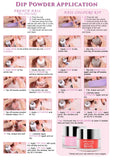 Lavender Violets Dip-Powder-Nail-Kit 0.5 oz/bot. Large Capacity Acrylic Dipping-Powder Set for Home Salon Manicure 761