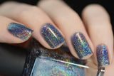 ILNP Maiden Lane - Charcoal Grey Ultra Holographic Nail Polish