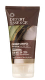 Desert Essence Coconut Shampoo & Conditioner Travel Size Bundle - 1.5 Fl Ounce - Nourishing For Dry Hair - Moisturizing - Softening - Hydrating - Anti-Frizz - Shea Butter