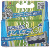 Dorco Pace Razor Blade Refills - 6 Blade Razor Cartridge For Men