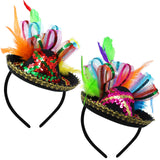 Cinco De Mayo Fiesta Sequined Sombrero Headbands Fiesta Party Supplies Sombrero Fiesta Sombrero Party Hats sombreros Mexican hat Sombrero Hats