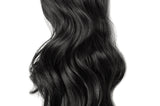 Claw Ponytail Hair Extension Clip in with Jaw/Claw Synthetic Straight Wave Black Brown (18-26")