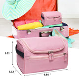 SELLYFELLY Hanging Toiletry Bag for Travel Women Storage Shower Bag Men's Shaving Bag Dopp Kit Organizer With Hook