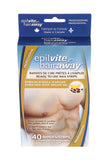 Epil-Vite/Hair Away - Wax Strips For Men with Argan Oil, 40 Count