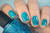 ILNP Surfboard - Tropical Turquoise Holographic Sheer Jelly Nail Polish