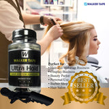 Ultra Hold Hair System Adhesive 3.4oz with Hair Clip Bundle Pack | Safe & Gentle on skin Long Lasting Hold Invisible Waterproof | Built in Brush Applicator | The Best Wig Glue in the Market |