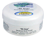 Gluten-Free Savonnerie Pit Stop Deodorant and Body Powder 3.5 oz tub with Puff